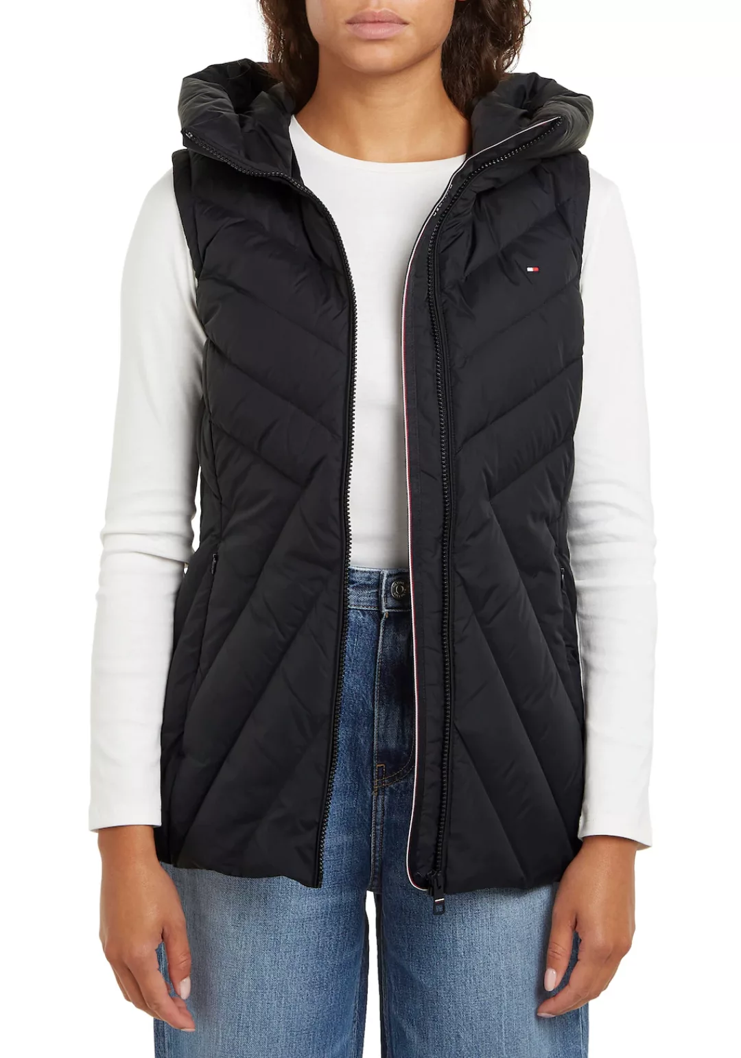 Tommy Hilfiger Steppweste "CHEVRON MW PADDED VEST", mit mittelstarker Watti günstig online kaufen