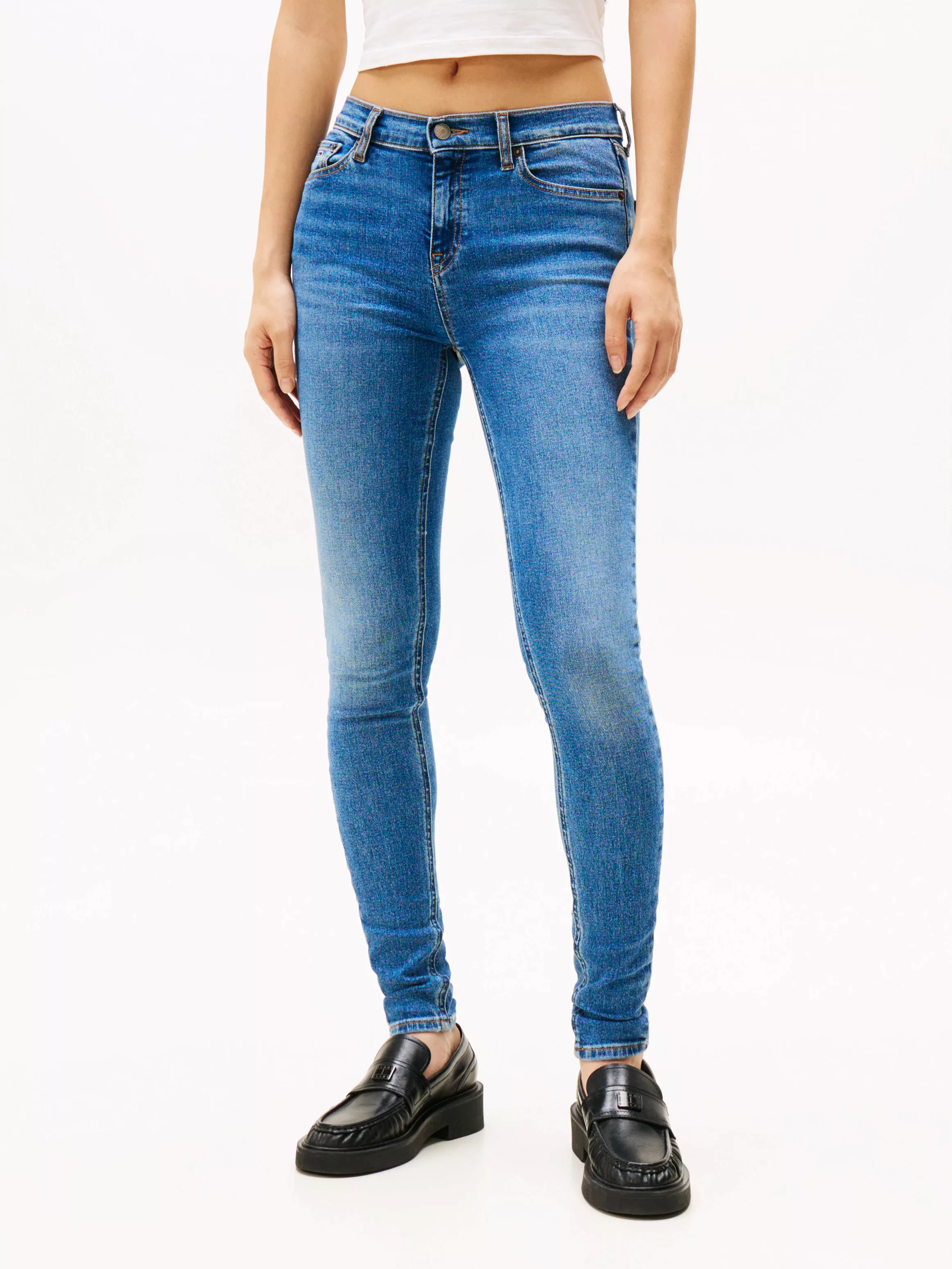 Tommy Jeans Skinny-fit-Jeans "NORA MR SKNY AH1280", mit Logo-Badge günstig online kaufen