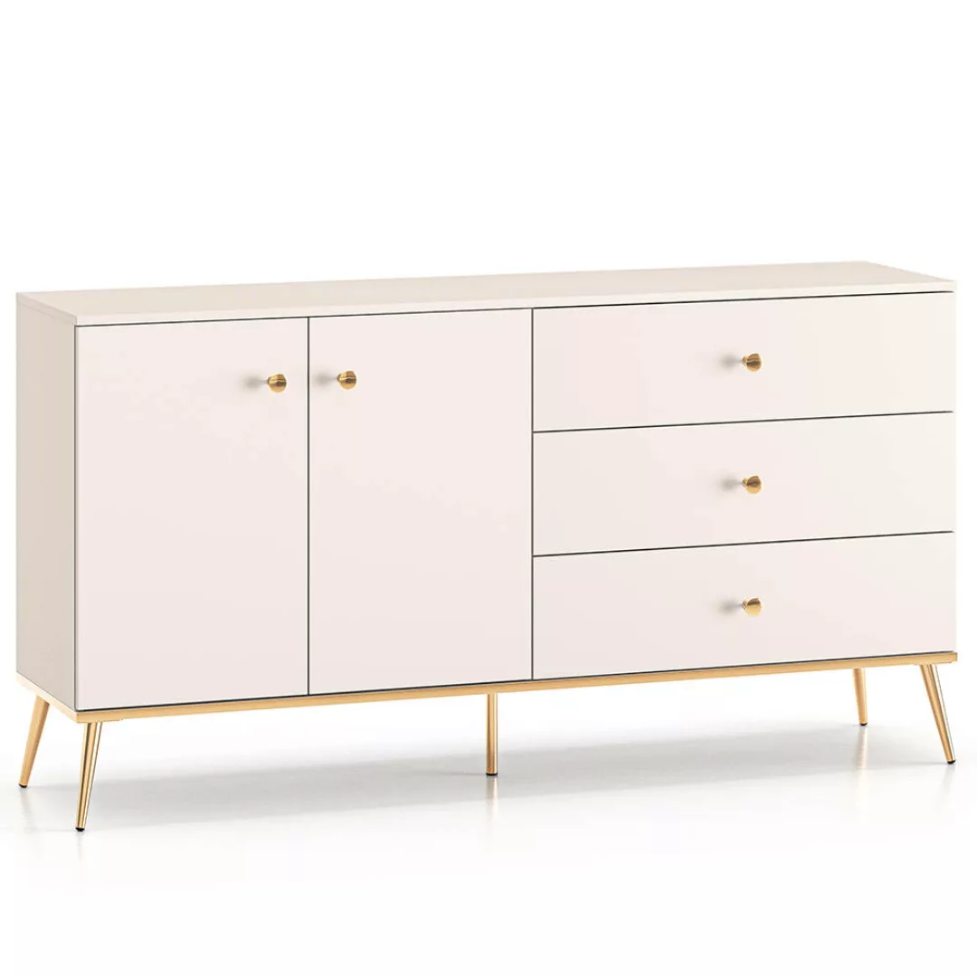 Sideboard in Kaschmir mit goldfarbenen Akzenten, STRUGA-131 günstig online kaufen