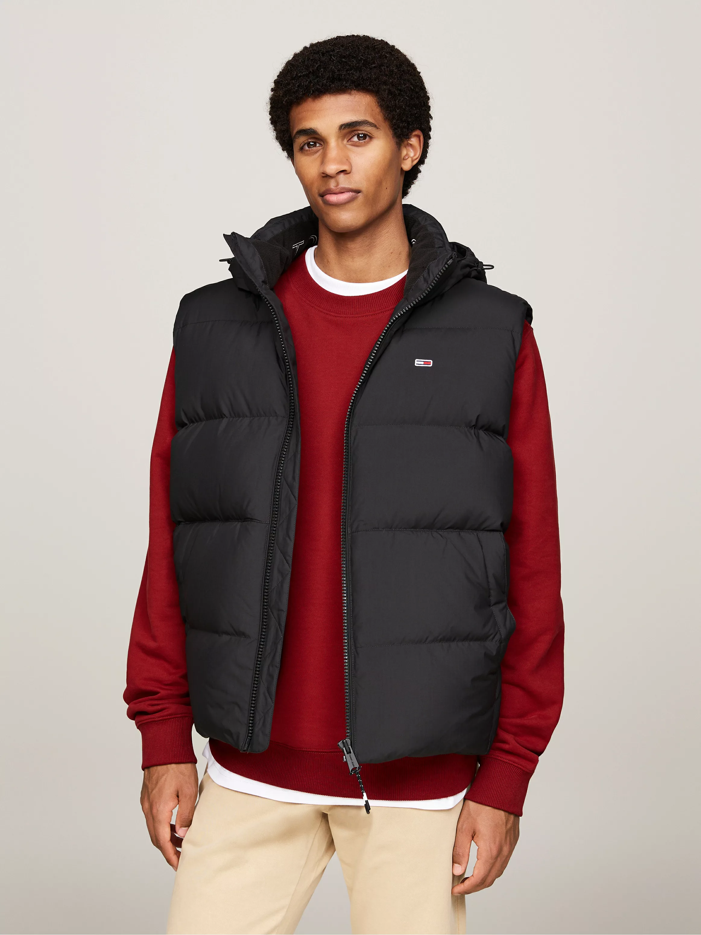 Tommy Jeans Steppweste TJM ESSENTIAL DOWN VEST EXT abnehmbare Kapuze mit Ko günstig online kaufen