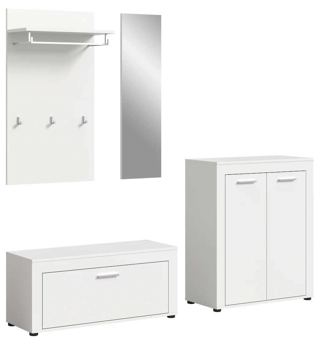 INOSIGN Garderoben-Set "Aosta", (Set, 4 St.), Aosta, Höhe 191 cm, Garderobe günstig online kaufen