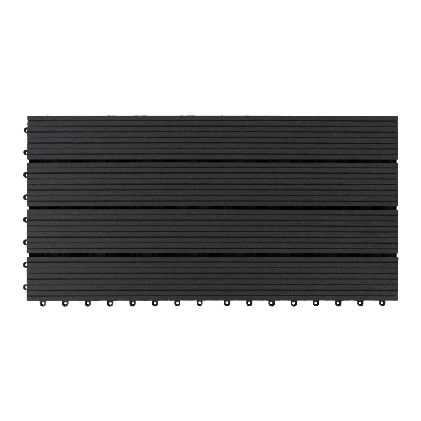 Karat Klickfliesen WPC-Terrassendielen Queen Anthrazit, Holzdielenoptik, günstig online kaufen