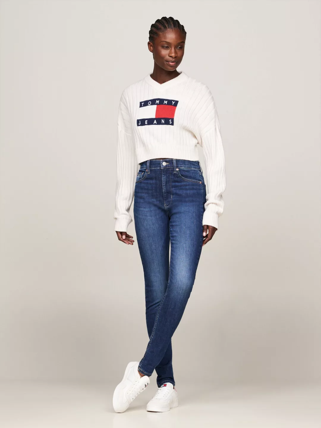 Tommy Jeans Skinny-fit-Jeans SYLVIA HGH SKN DH1282 mit Logo-Badge günstig online kaufen