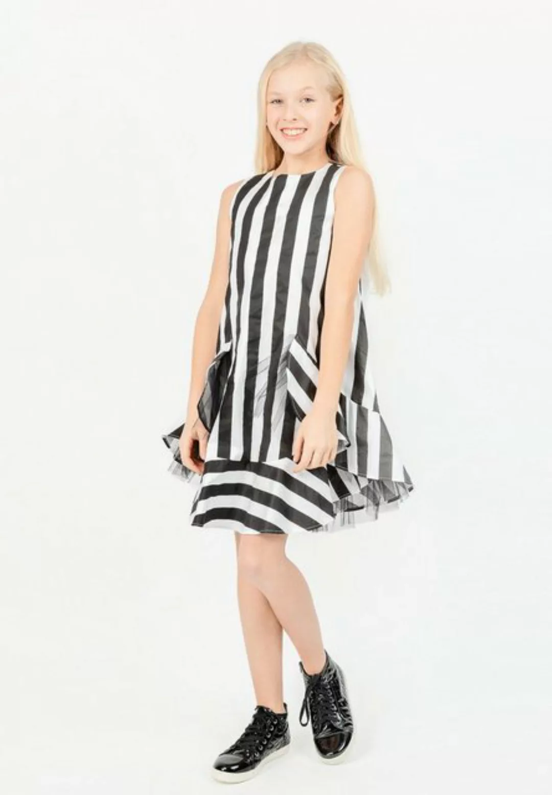 Gulliver Jerseykleid mit Streifen Muster günstig online kaufen