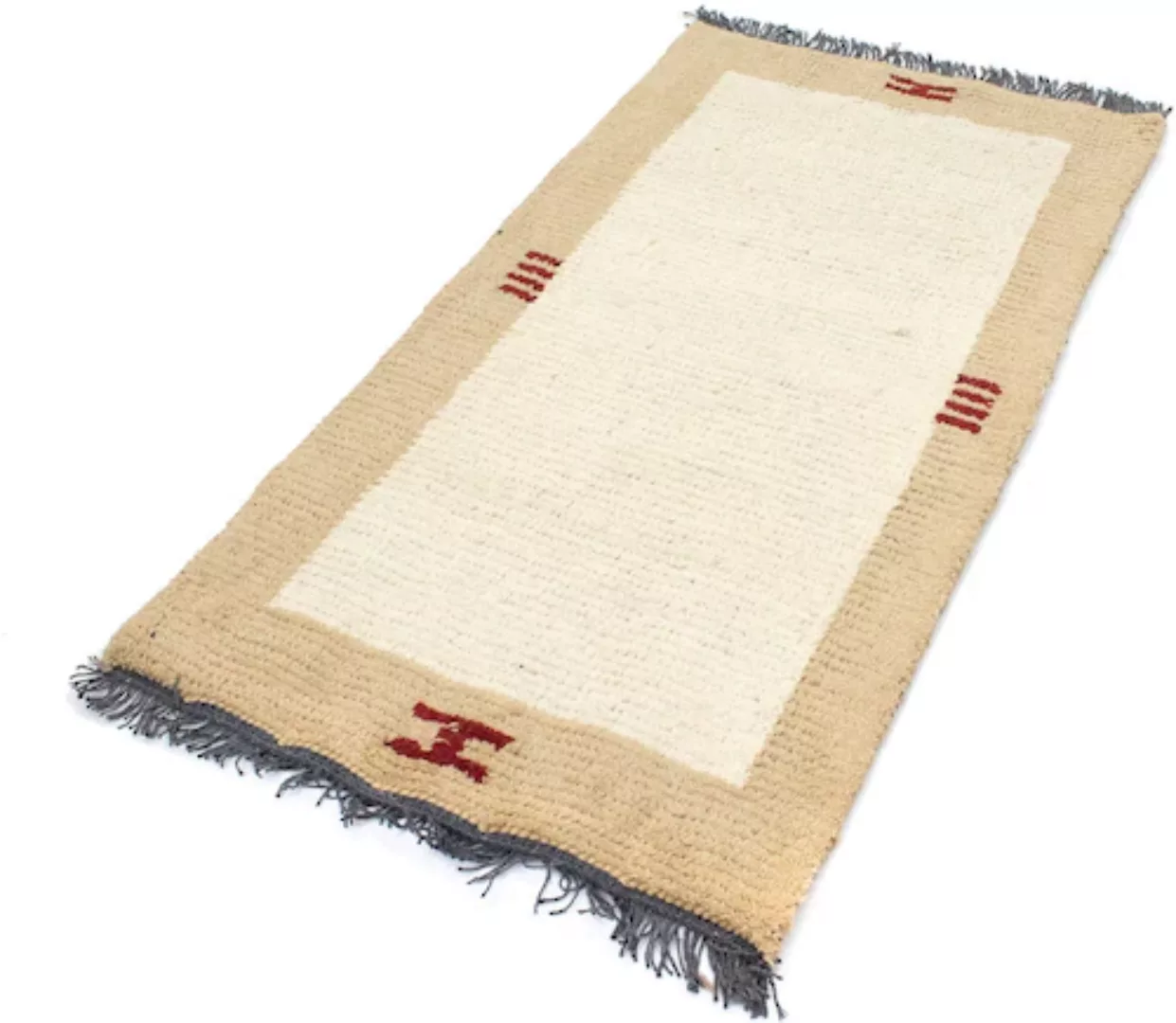 morgenland Wollteppich »Nepal Teppich handgeknüpft beige«, rechteckig günstig online kaufen