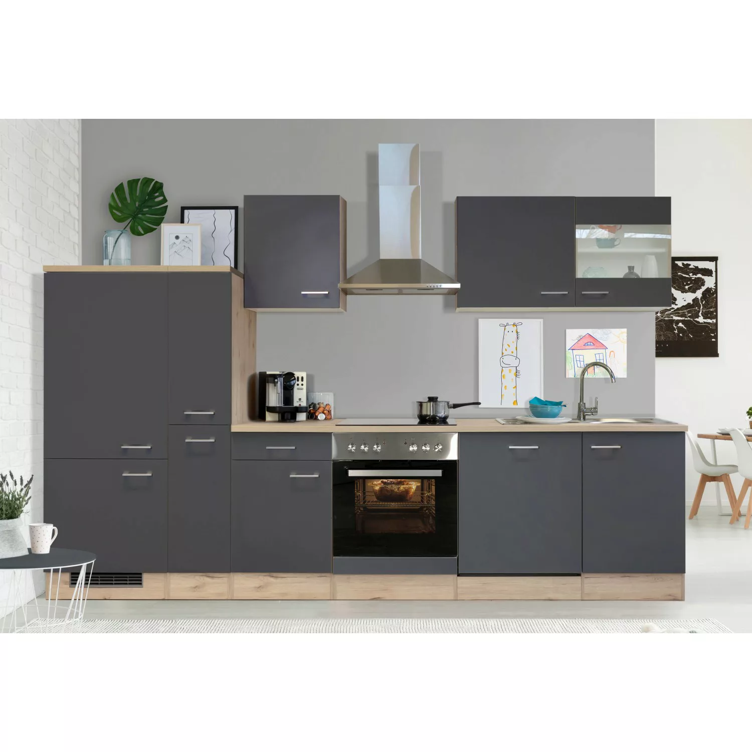 Flex-Well Küchenzeile "Morena", mit E-Geräten, Gesamtbreite 310 cm günstig online kaufen