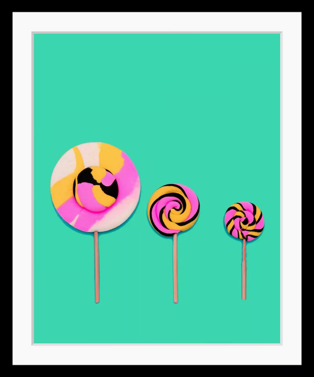 queence Bild "Shamira", Süßigkeiten, gerahmt, Lolli günstig online kaufen