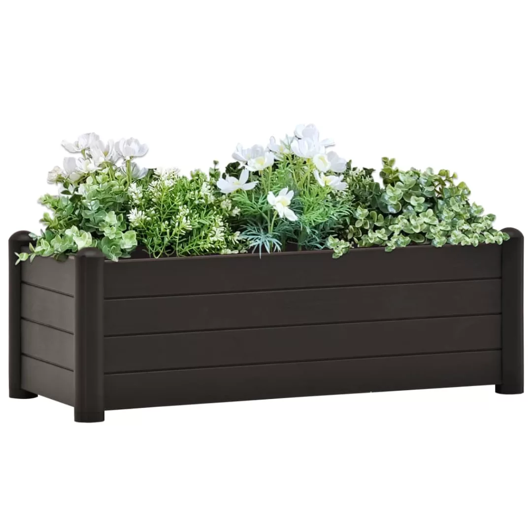 Garten-hochbeet Pp Anthrazit 100x43x35 Cm günstig online kaufen