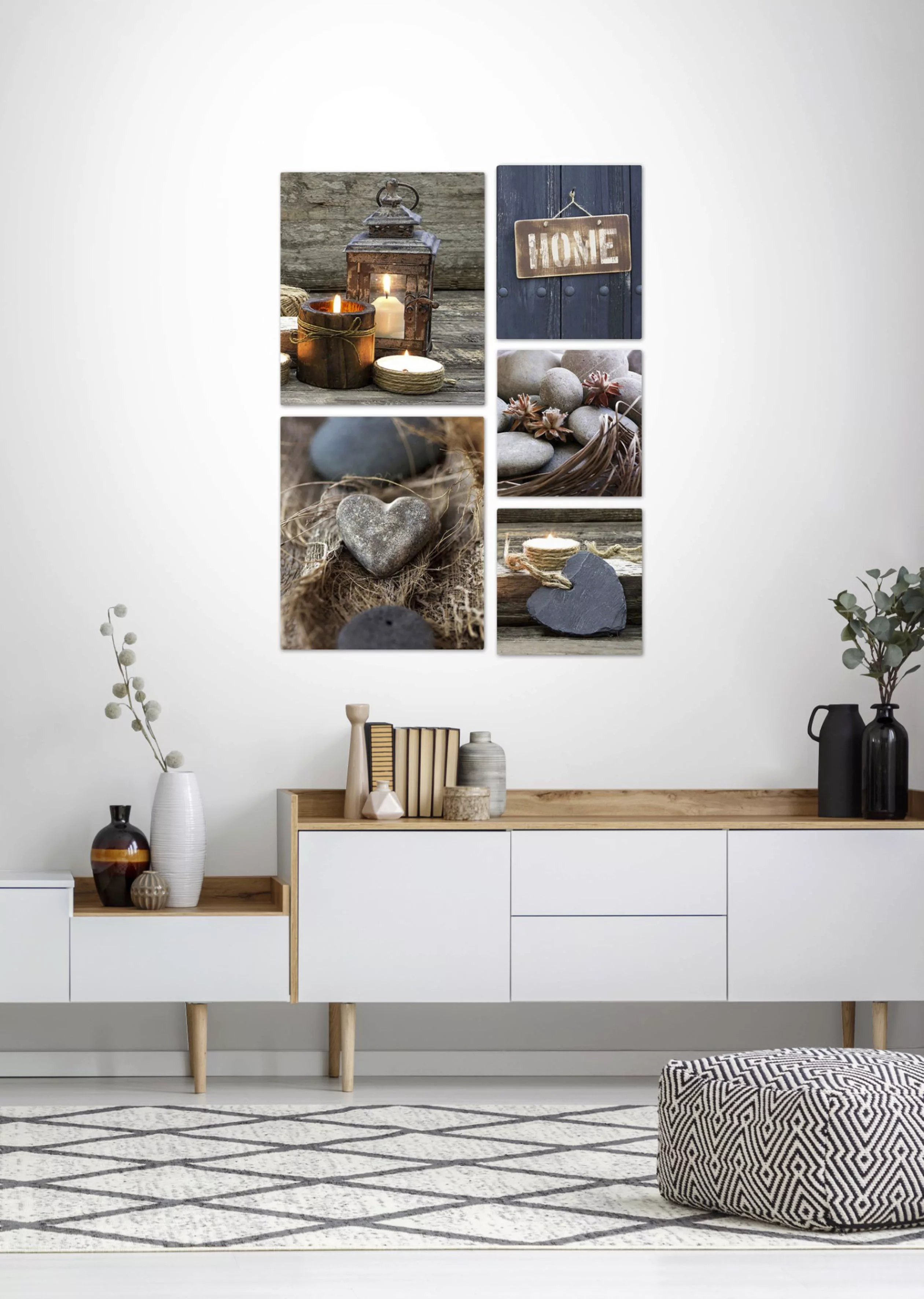 Art for the home Leinwandbild "Home", (5 St.) günstig online kaufen