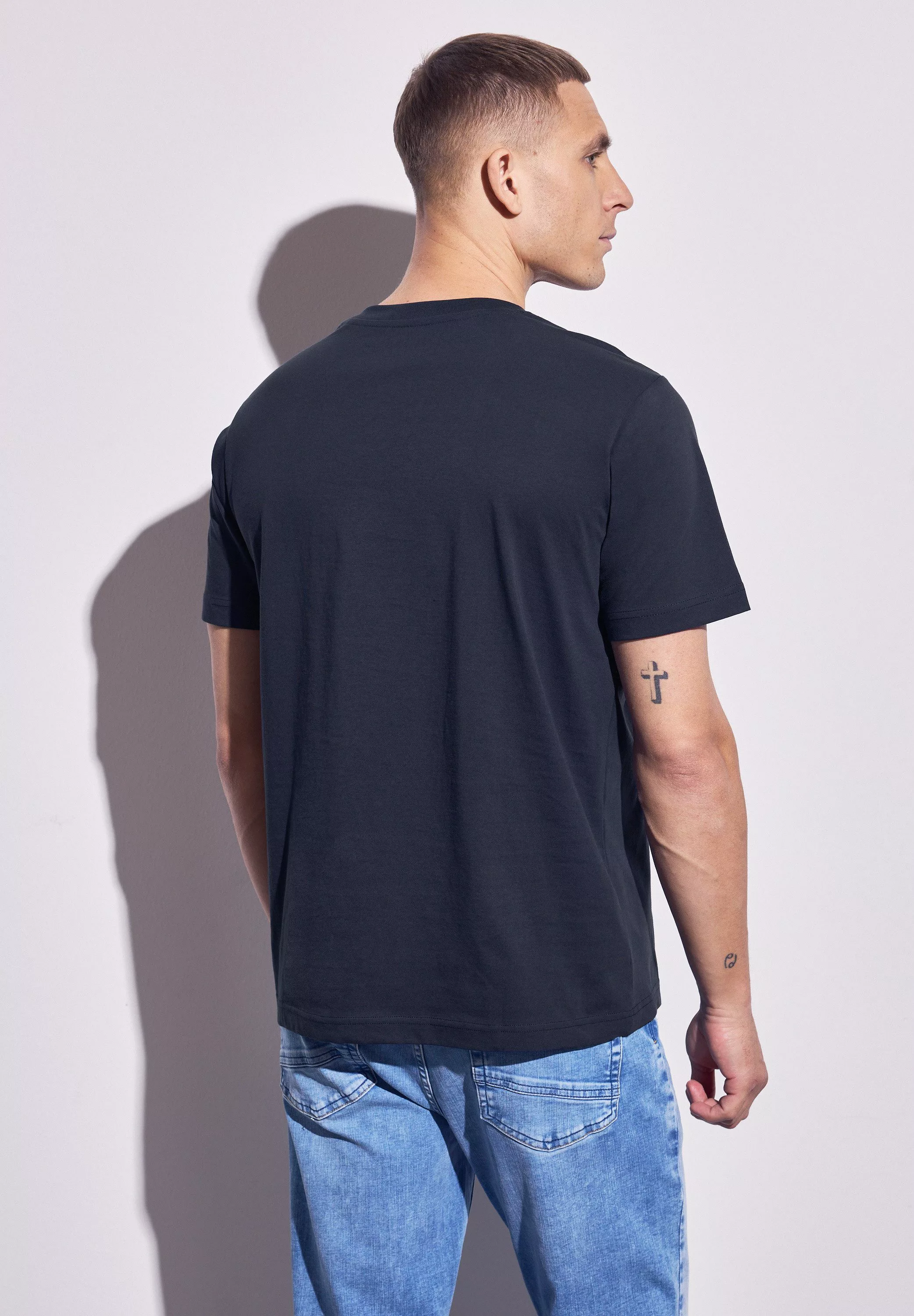 STREET ONE MEN T-Shirt, mit Rundhalsausschnitt günstig online kaufen