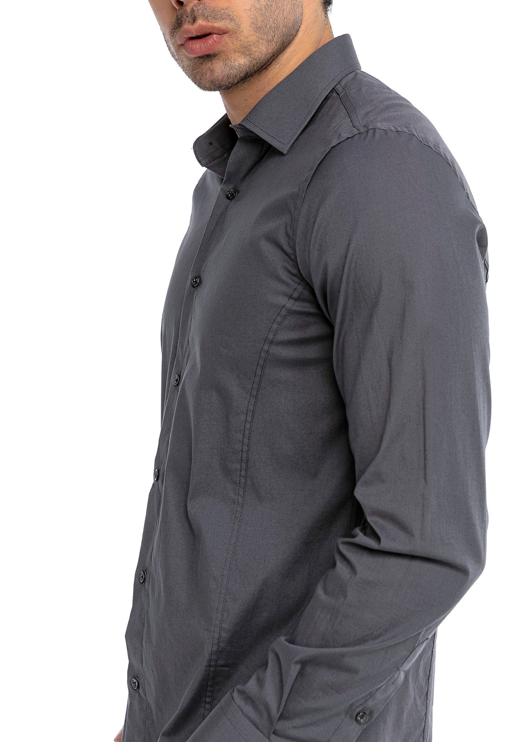 RedBridge Langarmhemd in Slim Fit – günstig online kaufen