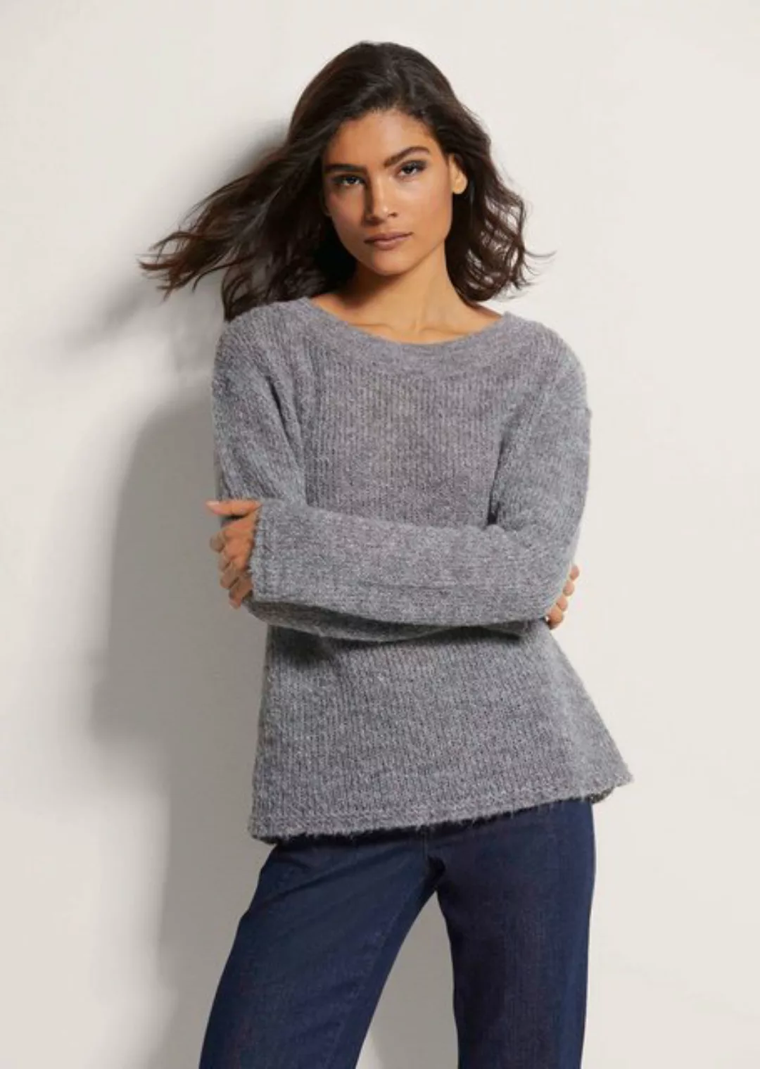 MADELEINE Strickpullover Pullover mit Glanz-Effekt günstig online kaufen