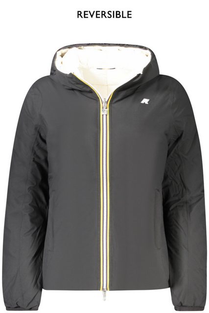 K-Way Outdoorjacke Wendbare Damenjacke mit Kapuze: Stilvolle Schwarz-Weiß-O günstig online kaufen