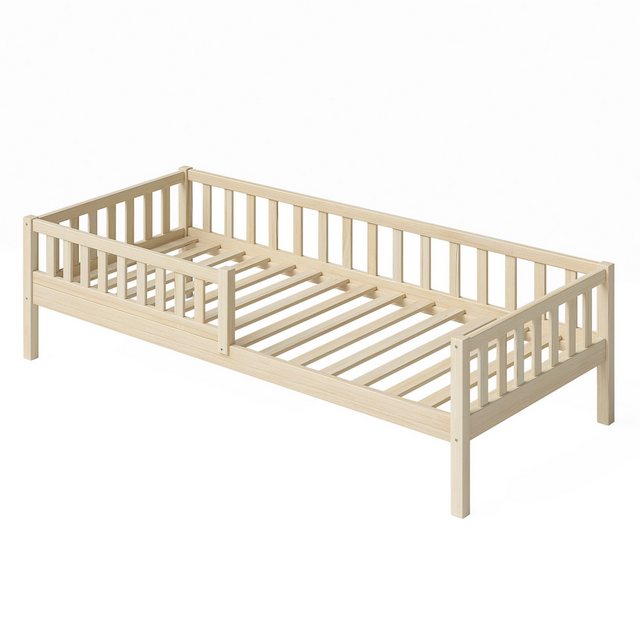 Bellabino Kinderbett Vils (Bett 90x200 cm, natur), mit Lattenrost und Rausf günstig online kaufen