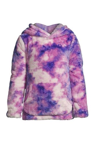 Plüsch-Hoodie, Größe: 140-152, Lila, Polyester, by Lands' End, Blass Violet günstig online kaufen