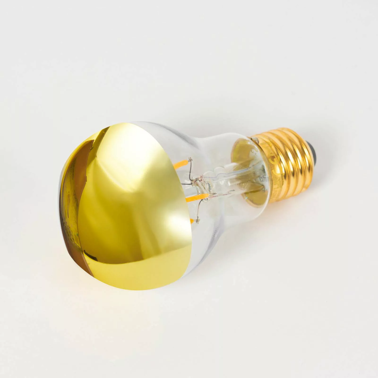 E27 3,5W LED-Kopfspiegellampe A60 2700K gold 2er günstig online kaufen