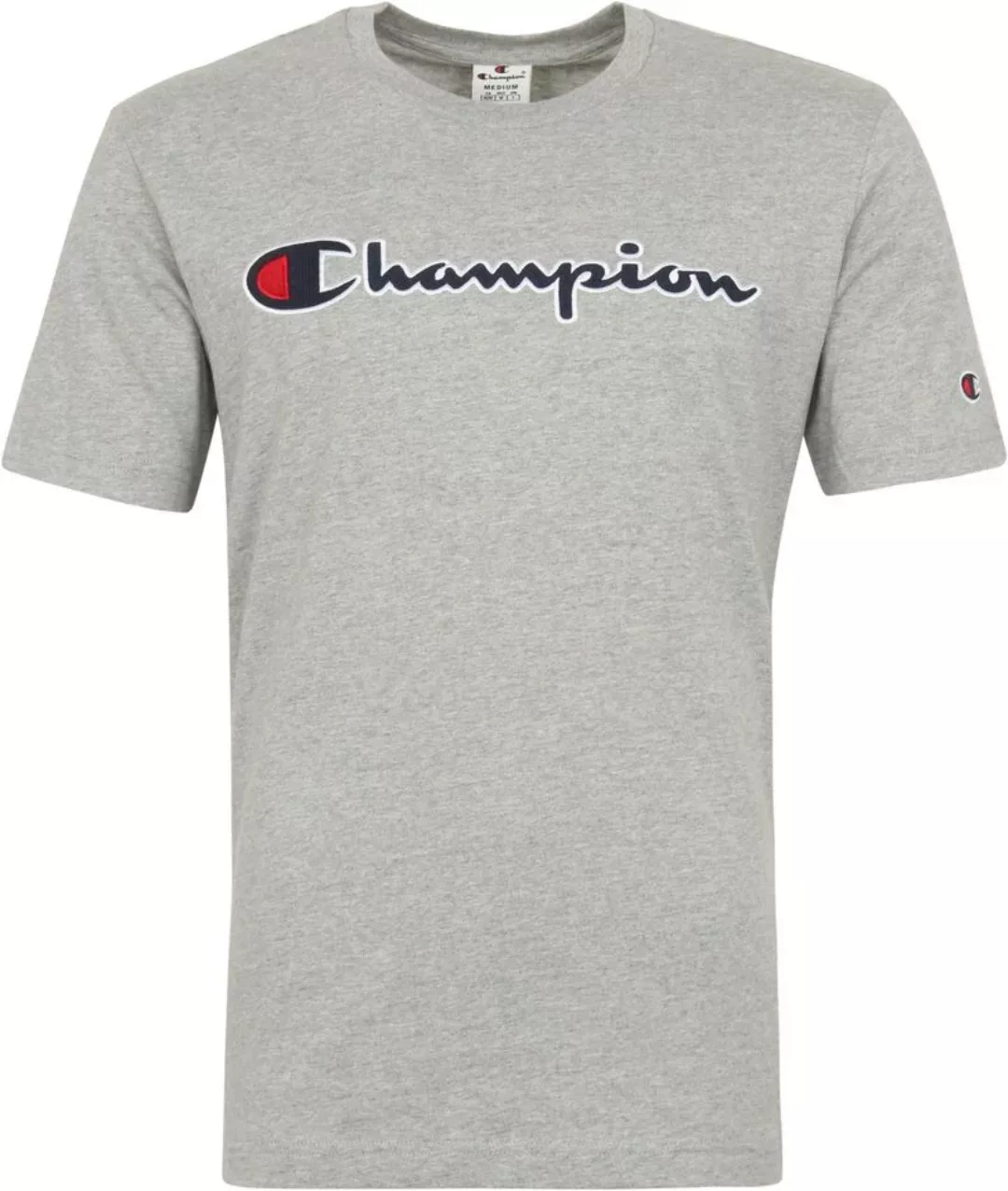 Champion T-Shirt Logo Grau - Größe M günstig online kaufen