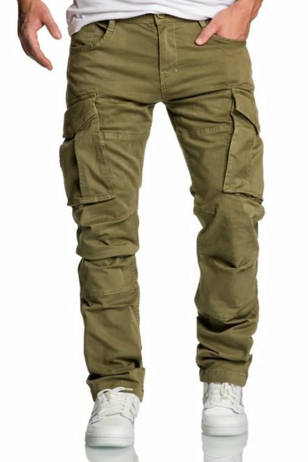 Amaci&Sons Chinohose WYATT Cargo Jogger-Chino Herren Cargo Jogger Chino Hos günstig online kaufen