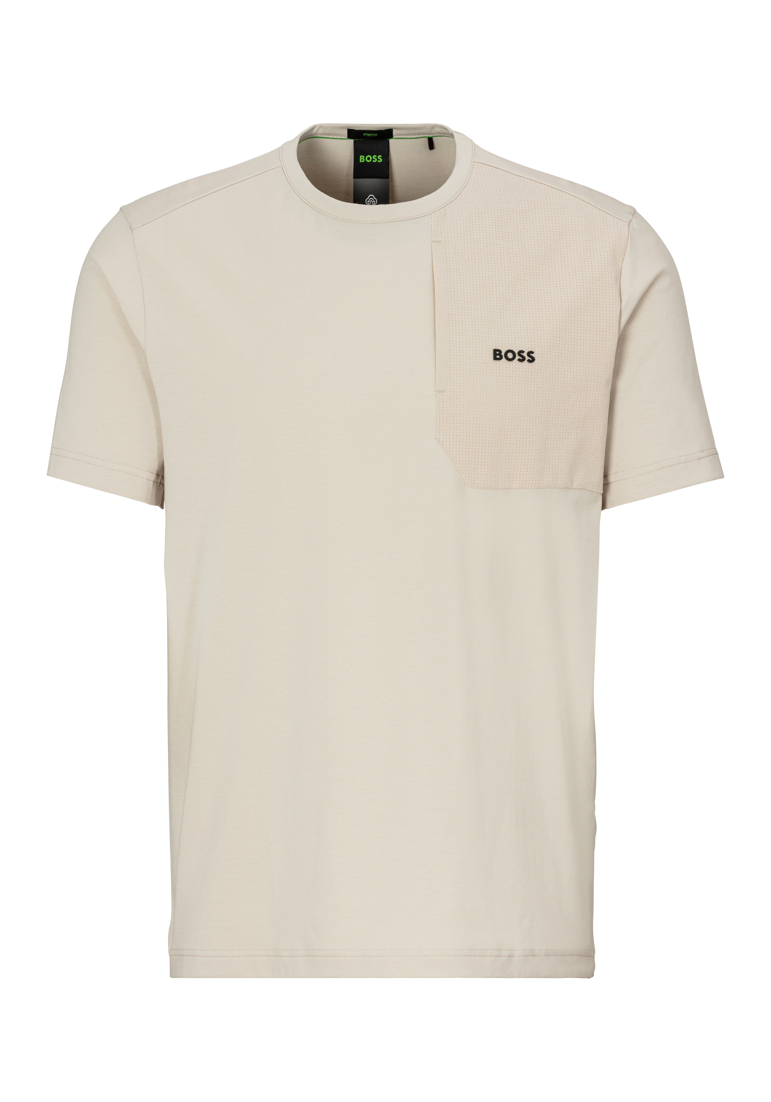 BOSS GREEN T-Shirt "Tee PKT Glamping", mit Materialmix günstig online kaufen