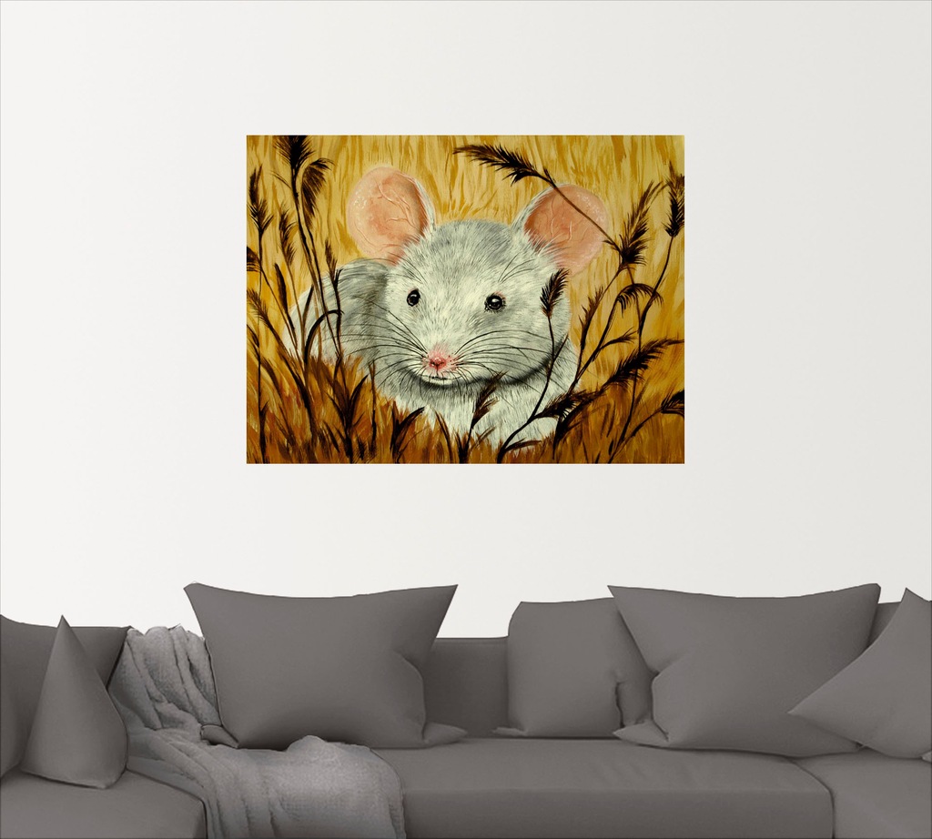 Artland Wandbild »Maus«, Haustiere, (1 St.), als Alubild, Leinwandbild, Wan günstig online kaufen