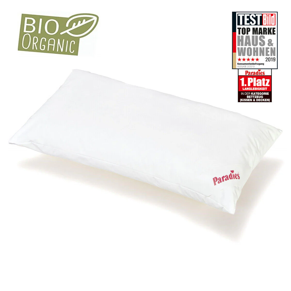 Paradies Kopfkissen Softy medium Bio, Füllung: günstig online kaufen