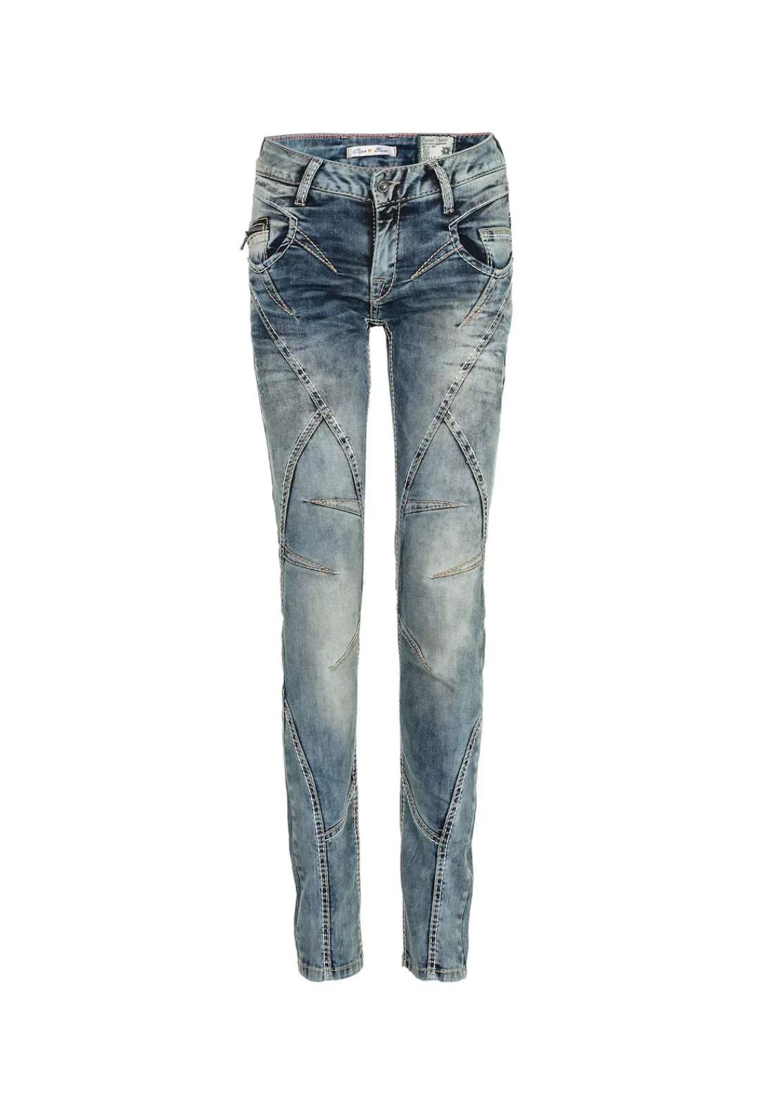 Cipo & Baxx Slim-fit-Jeans mit Ziernähten in Straight Fİt günstig online kaufen