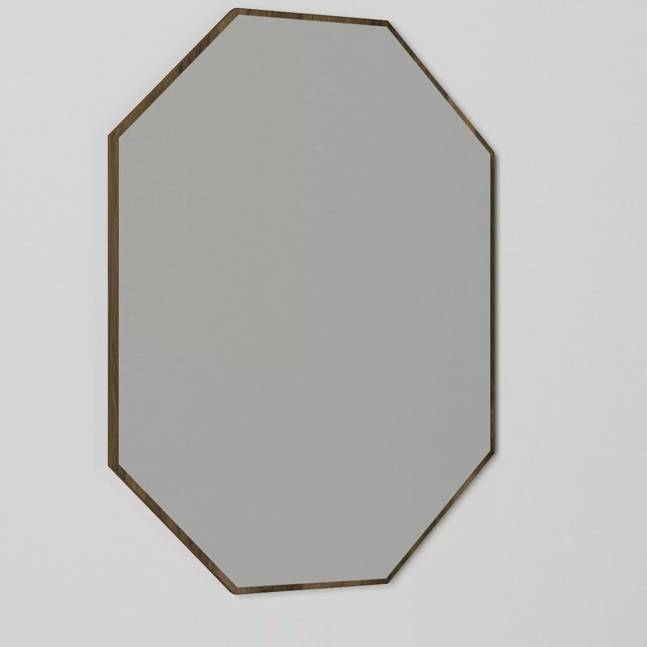 Wandspiegel Lost walnuss Nachbildung B/H/T: ca. 45x70x2 cm günstig online kaufen