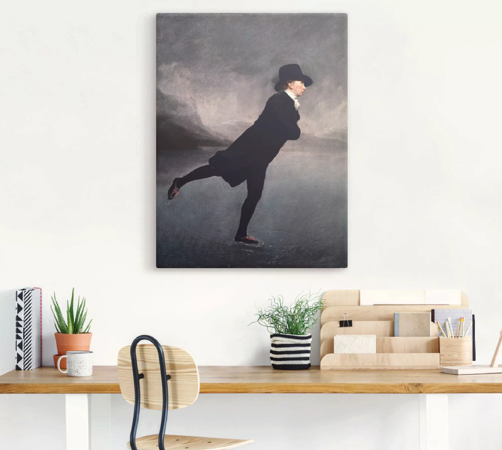 Artland Wandbild "Pfarrer Robert Walker beim Eislaufen", Mann, (1 St.), als günstig online kaufen