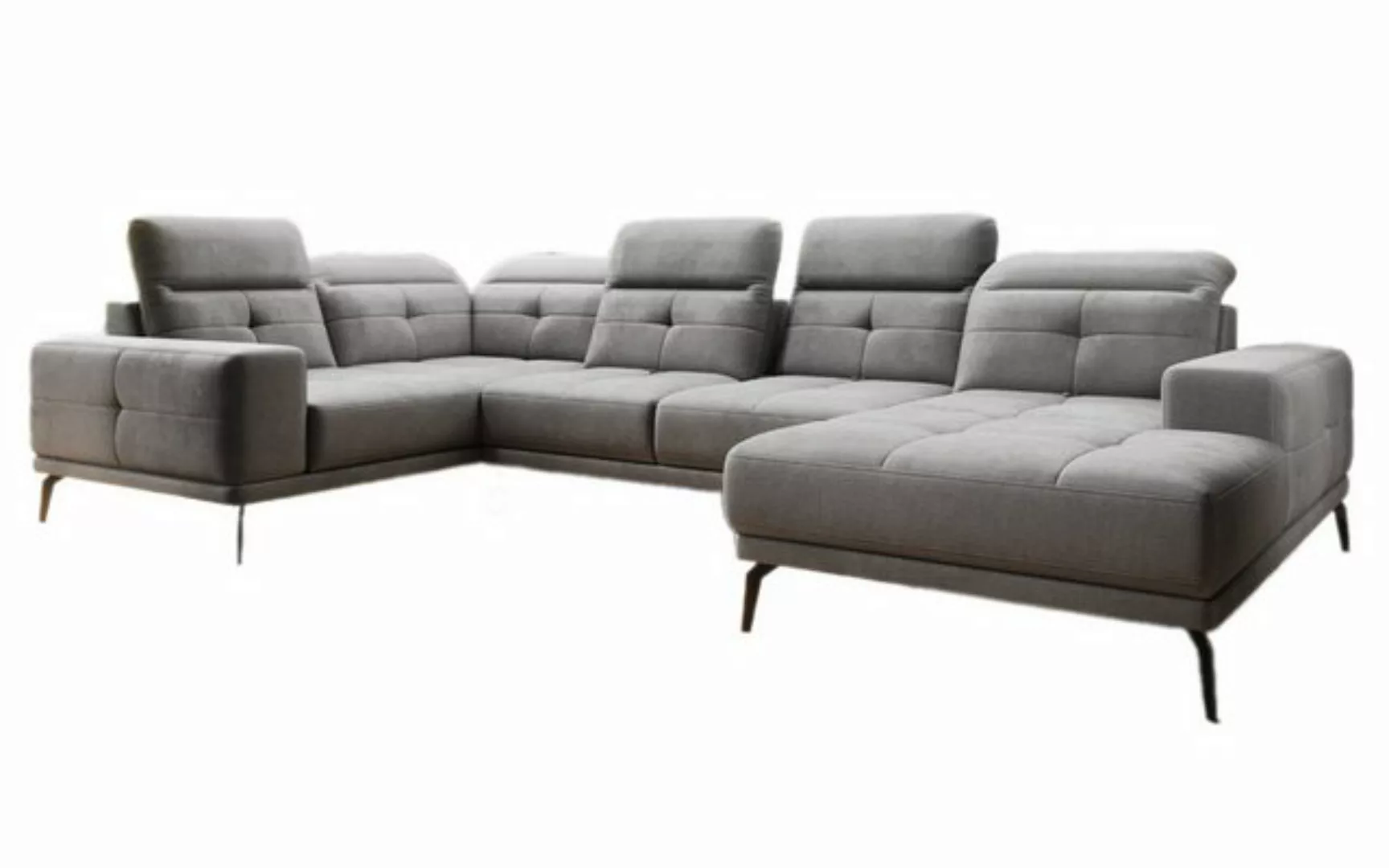 Luxusbetten24 Sofa Designer Sofa Nerio, mit verstellbarer Kopf- und Rückenl günstig online kaufen