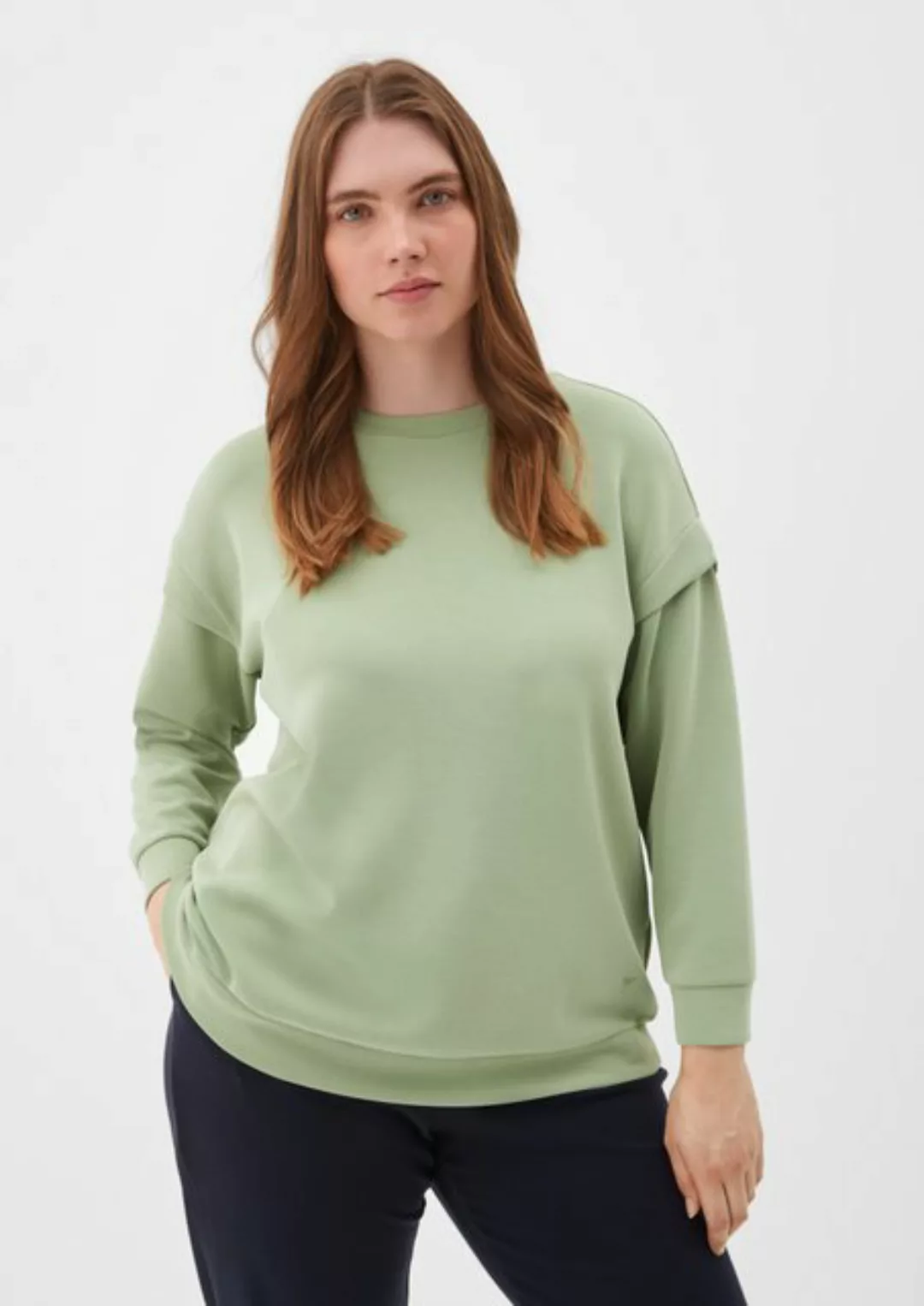 TRIANGLE Sweatshirt Scubashirt im Layering-Look Blende günstig online kaufen