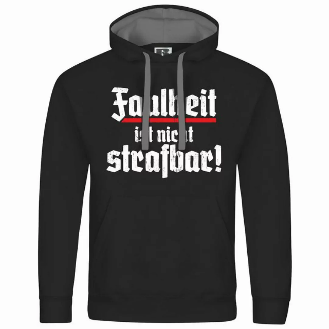 deinshirt Kapuzenpullover Herren Kapuzenpullover Faulheit ist nicht strafba günstig online kaufen