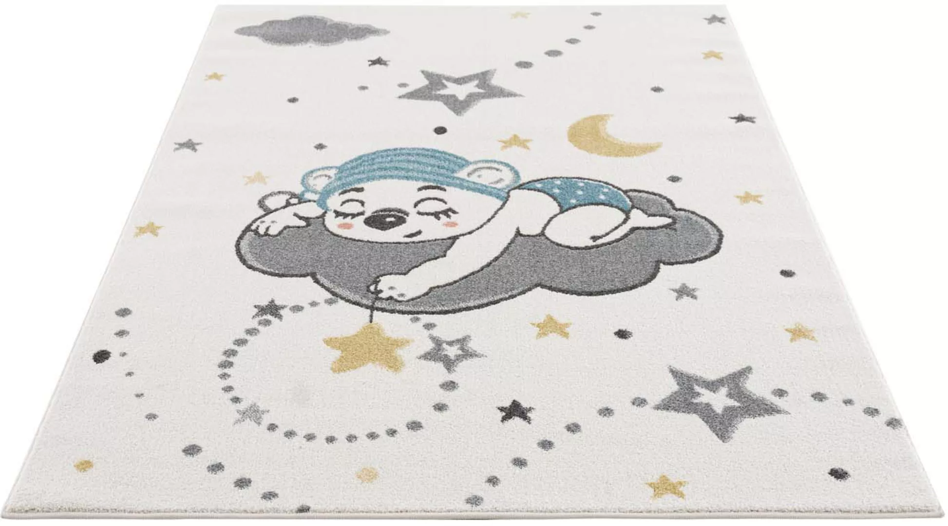 Carpet City Kinderteppich »Anime9385«, rechteckig, Babyteppich, Sterne, Mon günstig online kaufen