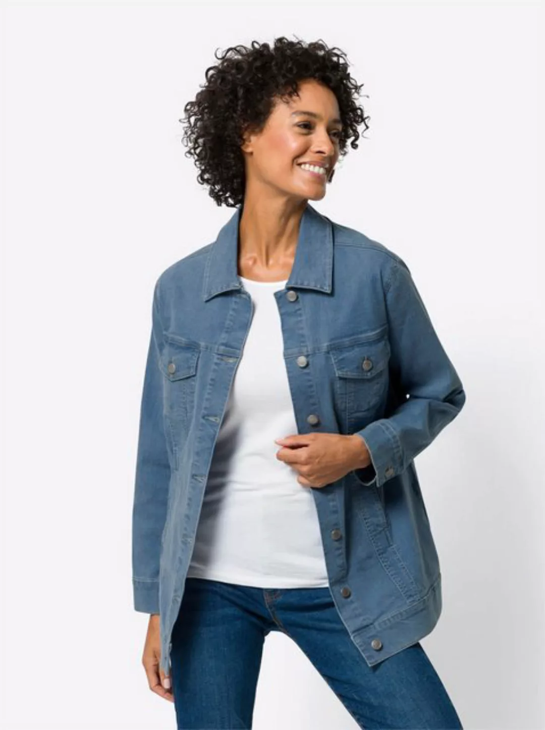 Sieh an! Allwetterjacke Jeansjacke günstig online kaufen