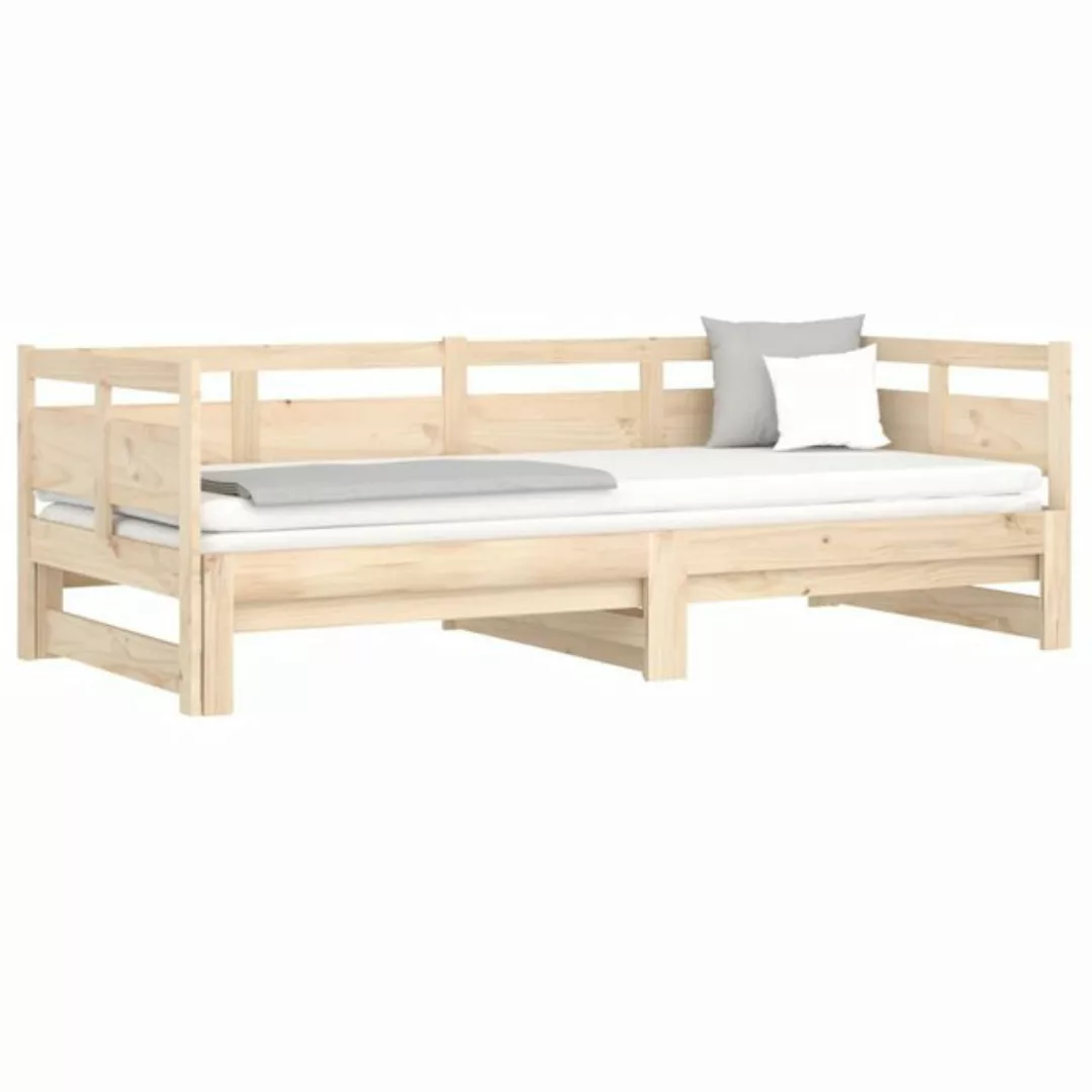 vidaXL Bett Tagesbett Ausziehbar Massivholz Kiefer 2x(80x200) cm günstig online kaufen
