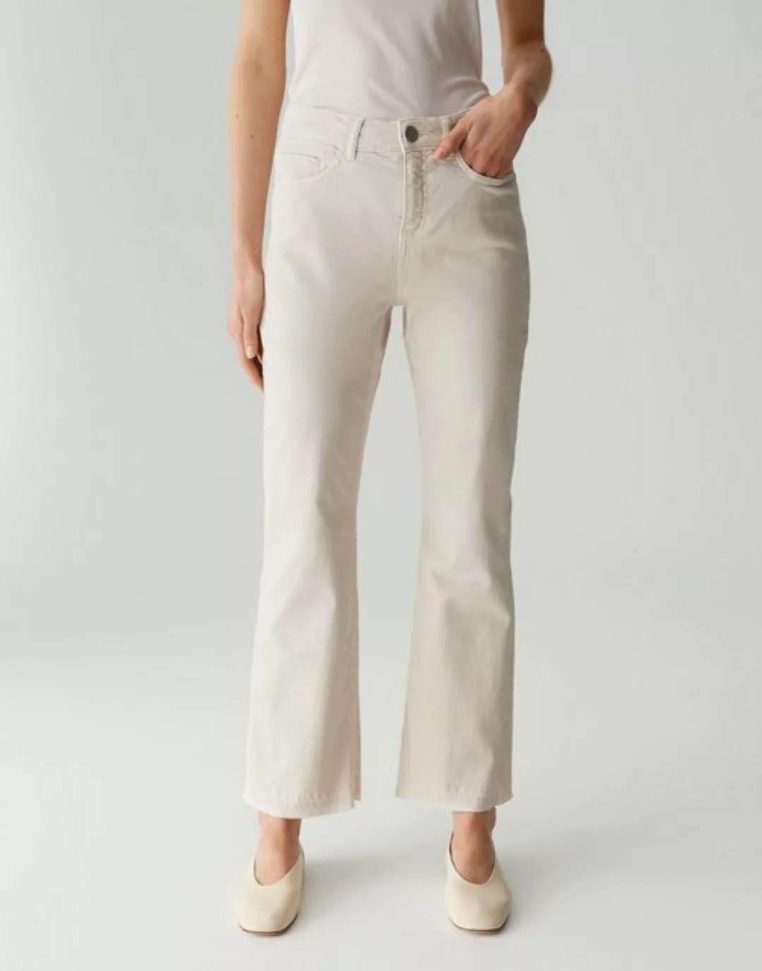 OPUS PANTS Bootcut-Jeans MELLY BRIGHT Mid Rise aus stretchigem Tencel Mix günstig online kaufen