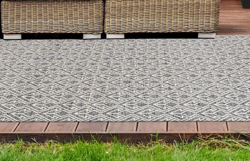 my home Teppich »Alessia«, rechteckig, 10 mm Höhe, wetterfest, Wohnzimmer günstig online kaufen