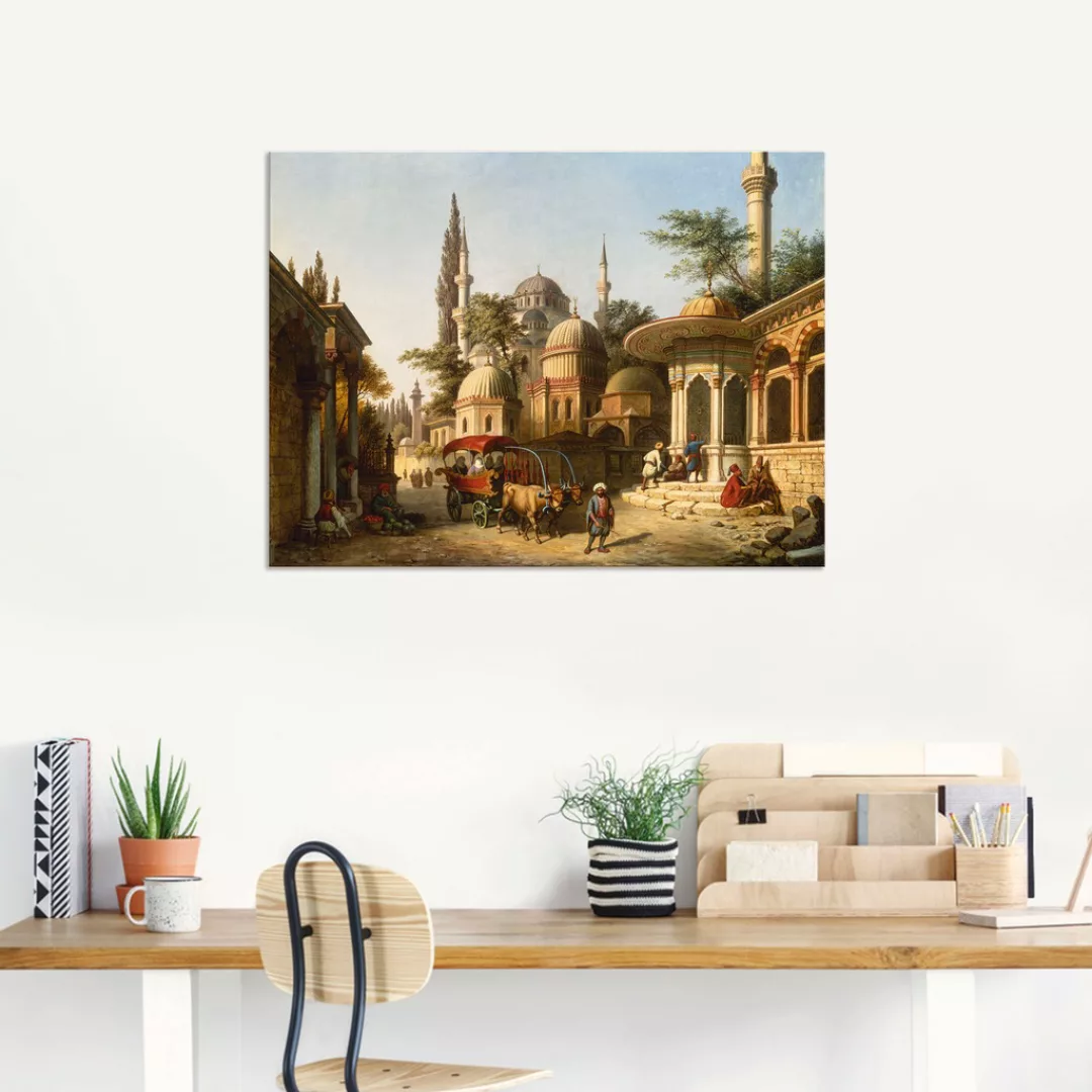 Artland Wandbild "Ansicht einer Moschee in Istanbul", Gebäude, (1 St.), als günstig online kaufen