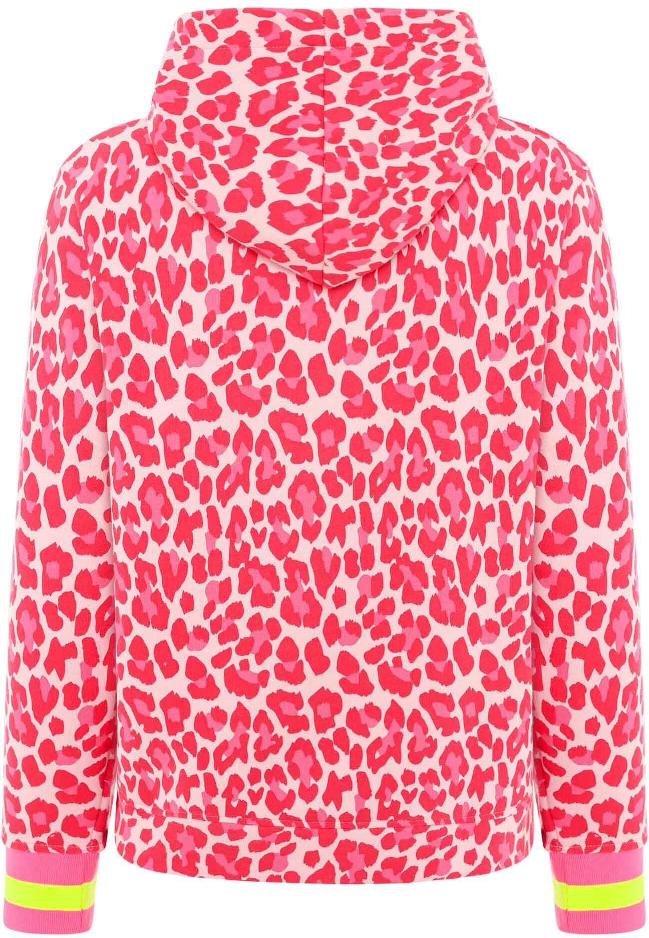 Zwillingsherz Hoodie ""Leo Allover Neon Kante"", mit Animal-Design und kont günstig online kaufen