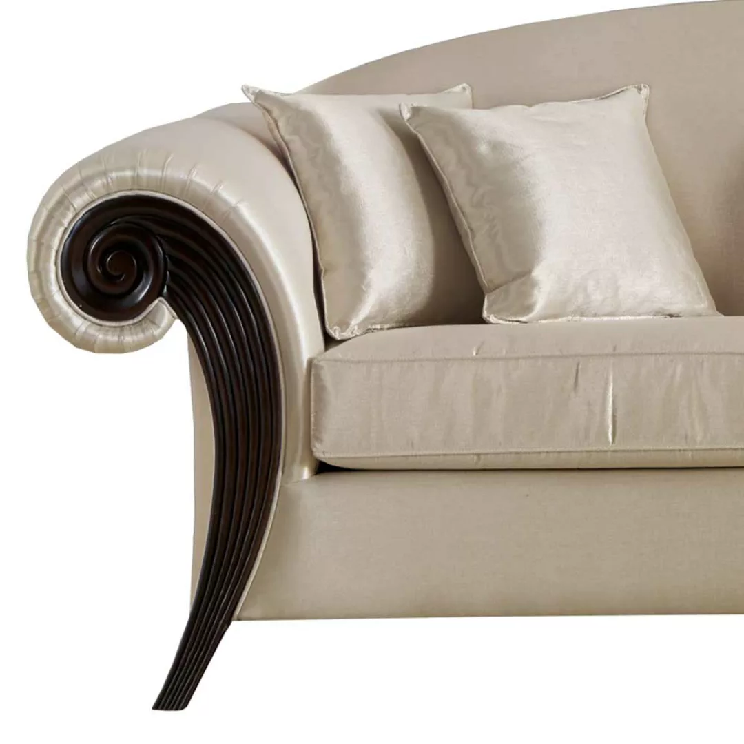 Hochwertiges Sofa in Beige und Dunkelbraun 240 cm breit günstig online kaufen