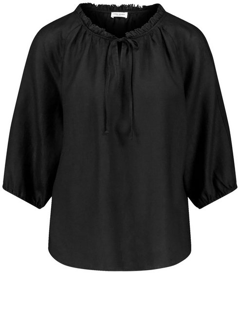 GERRY WEBER Klassische Bluse 3/4 Arm Bluse mit Rüschenkragen günstig online kaufen