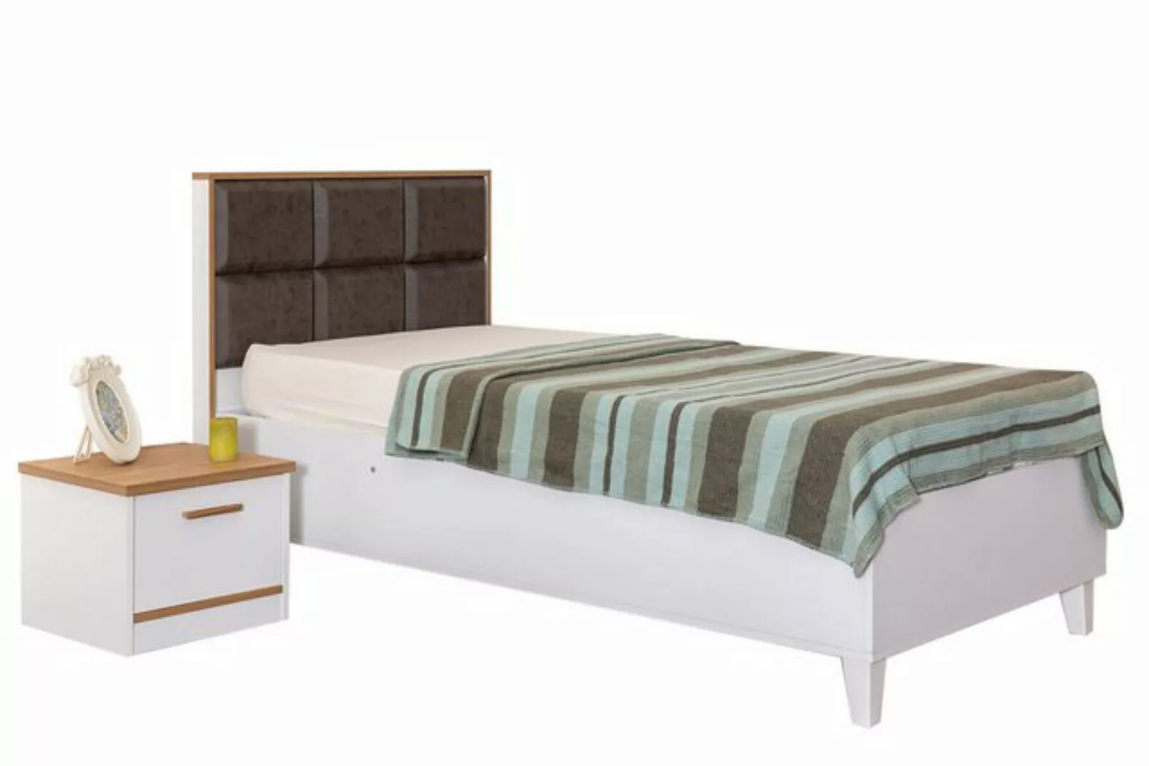 JVmoebel Kinderbett Stilvolles Kinderbett Designer Jugendbett Luxuriöse Hol günstig online kaufen