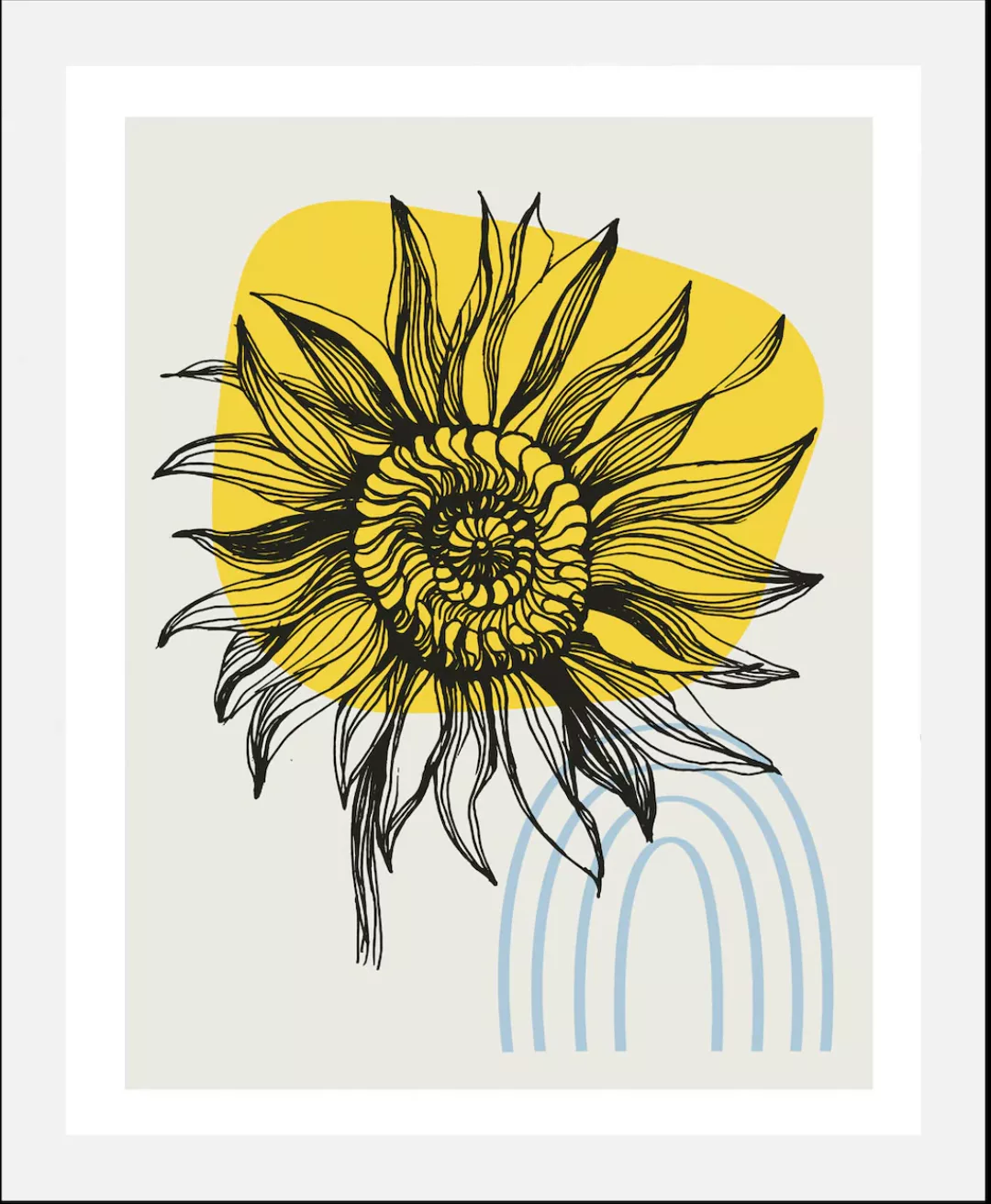 queence Bild »Sunny«, Blumen, (1 St.), gerahmt günstig online kaufen