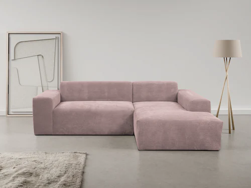 WERK2 Ecksofa "Zeus-L", Curvy Trend Ecksofa mit urbaner Optik günstig online kaufen