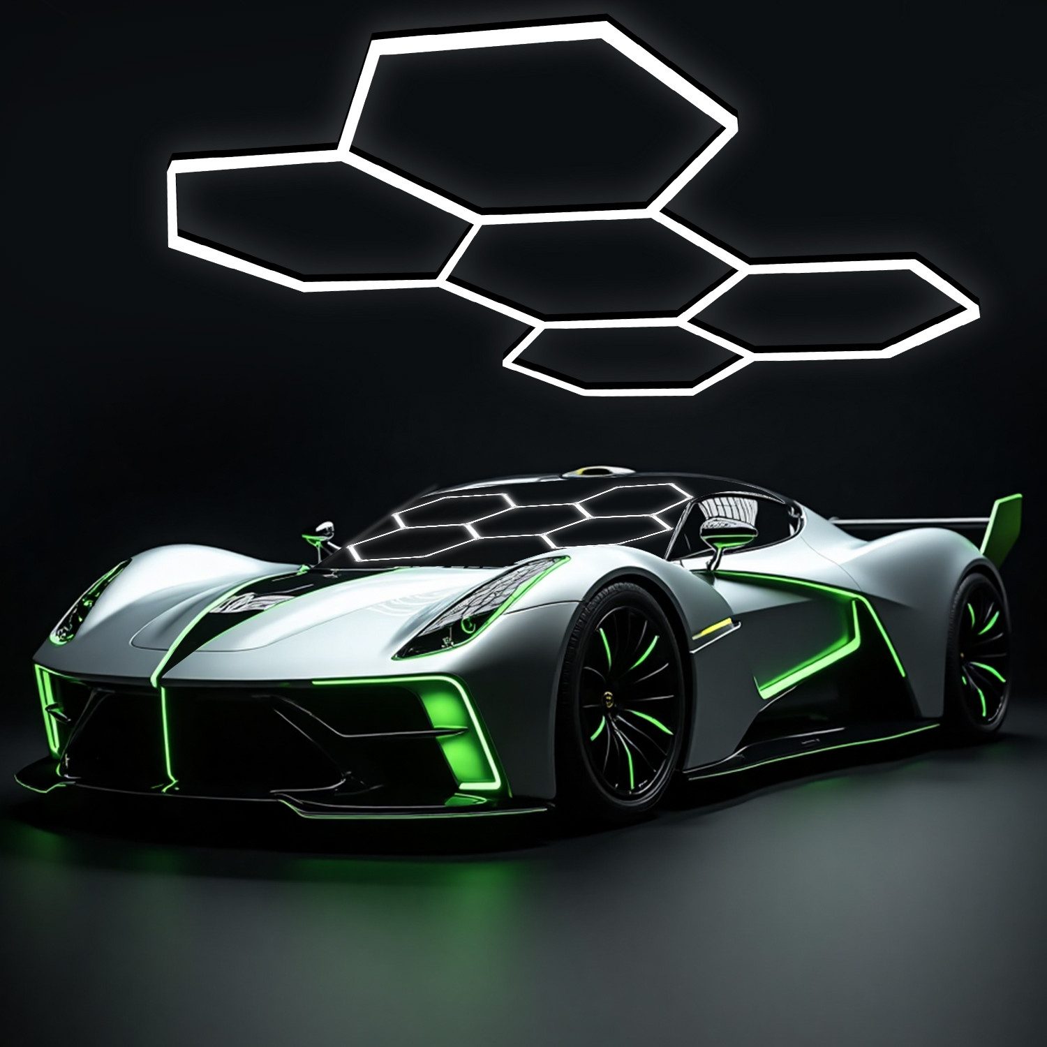 WILGOON Deckenleuchte 5x LED Hexagon Beleuchtung-24pcs günstig online kaufen