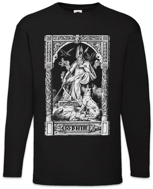 Urban Backwoods Langarmshirt Odhin Viking Langarm T-Shirt Odin Thor Mjölnir günstig online kaufen