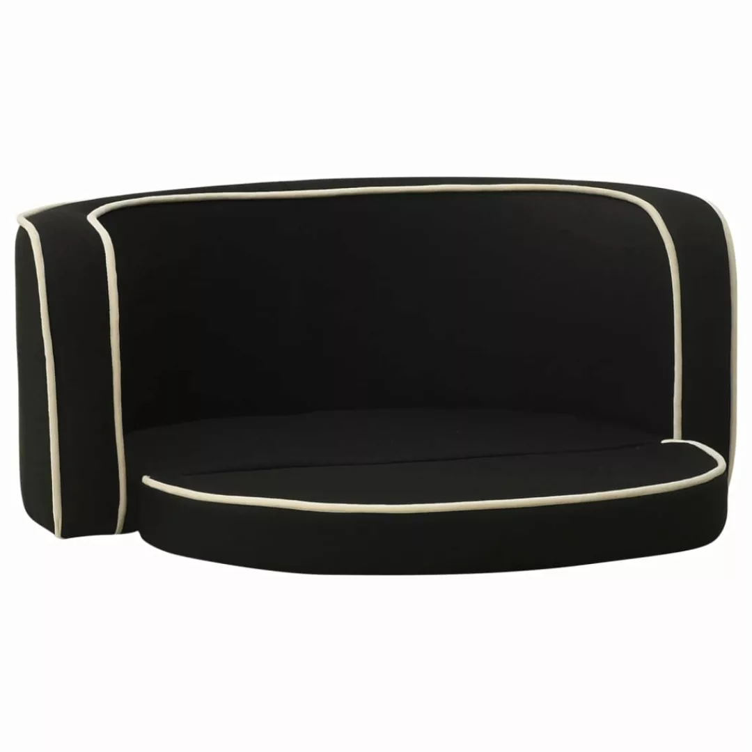 Hundesofa Klappbar Schwarz 76x71x30 Cm Leinen Waschbares Kissen günstig online kaufen