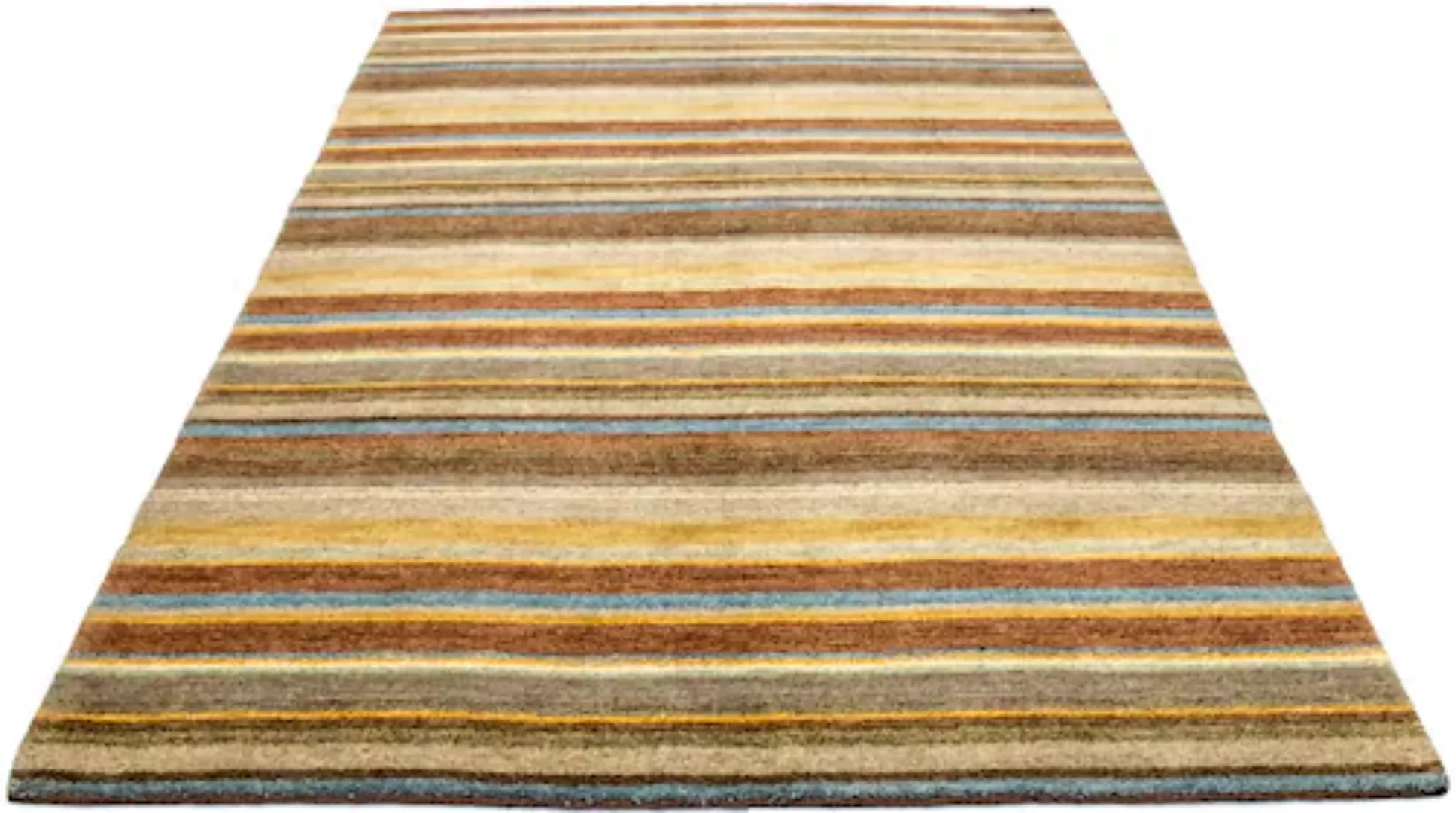 morgenland Wollteppich »Loribaft Teppich handgeknüpft mehrfarbig«, rechteck günstig online kaufen