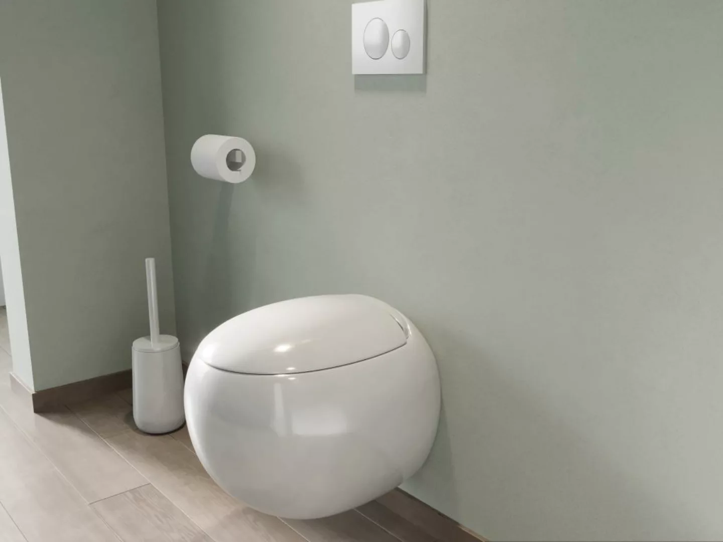 Wand-WC aus Keramik - Weiß - HURO II günstig online kaufen