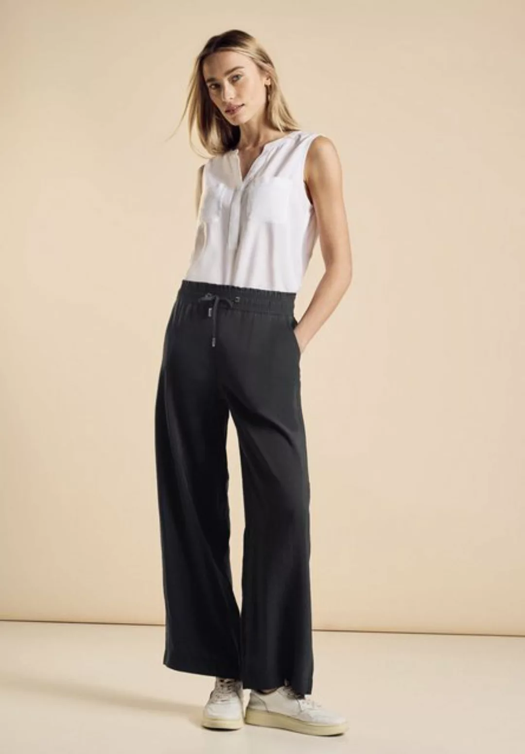 STREET ONE 5-Pocket-Jeans Wide Leg Hose günstig online kaufen