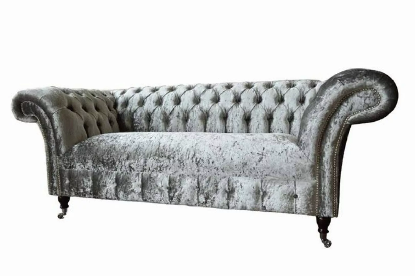 JVmoebel Chesterfield-Sofa CHESTERFIELD 2-SITZER SOFA, HANDGEFERTIGT AUS SI günstig online kaufen